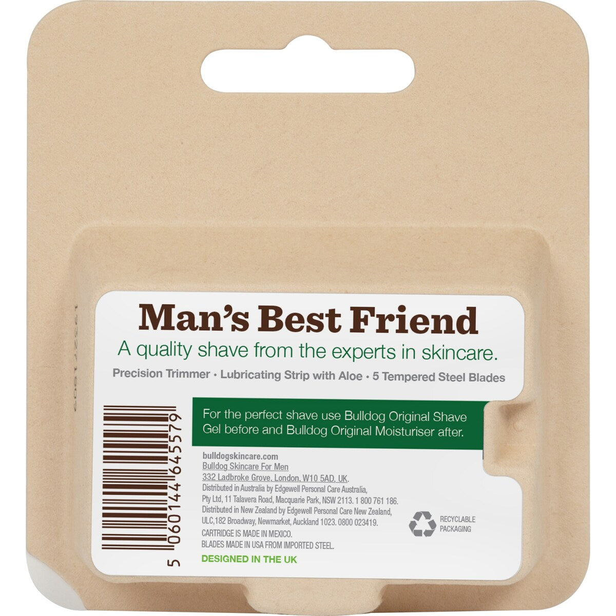 Bull Dog Skincare Original Refill Blades 4 Pack