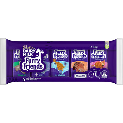 Cadbury Dairy Milk Furry Friends Chocolate 20g X 5 Pack