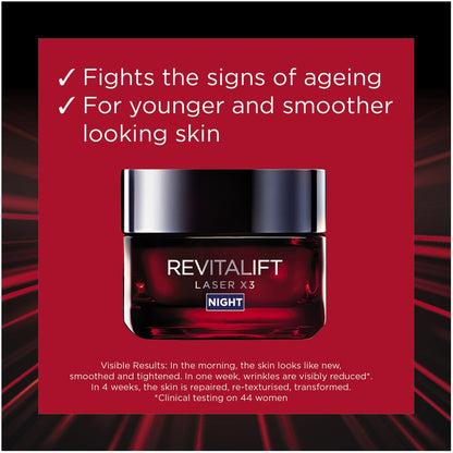 L'oreal Paris Revitalift Laser X3 Night Cream 50ml