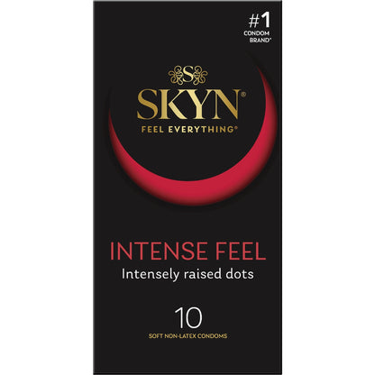 Skyn Intense Feel Dotted Non- Latex Condoms 10 Pack