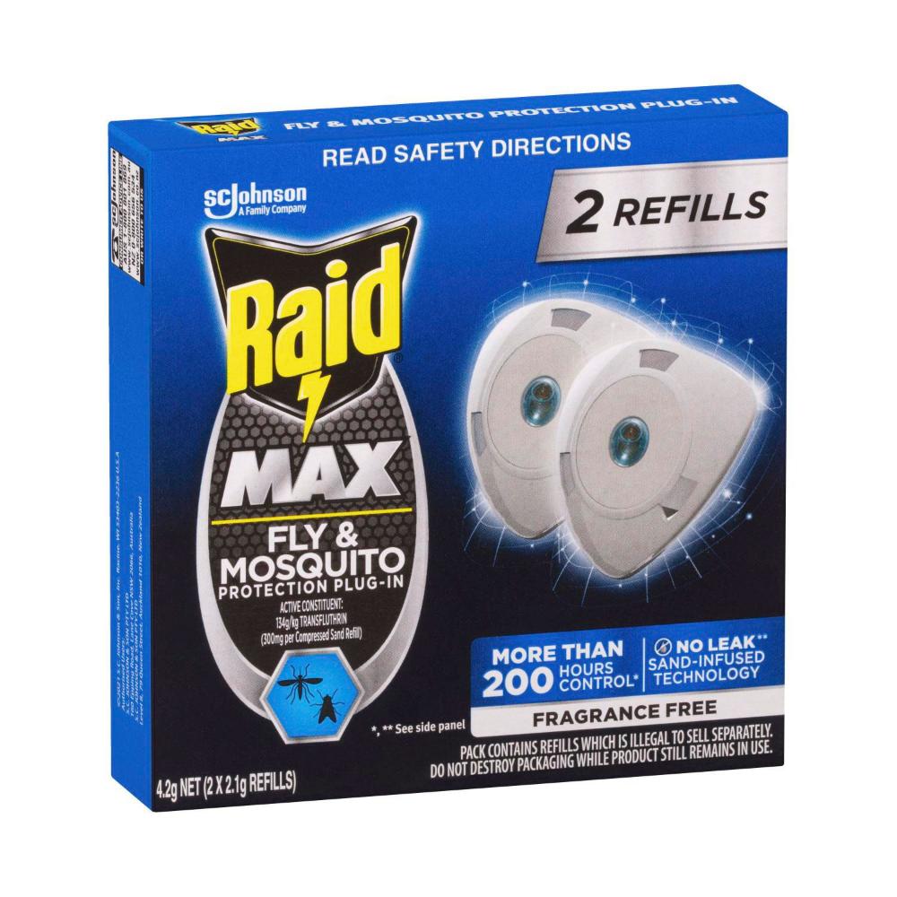 Raid Night & Day Fly & Mosquito Protection Refill - 2 pack
