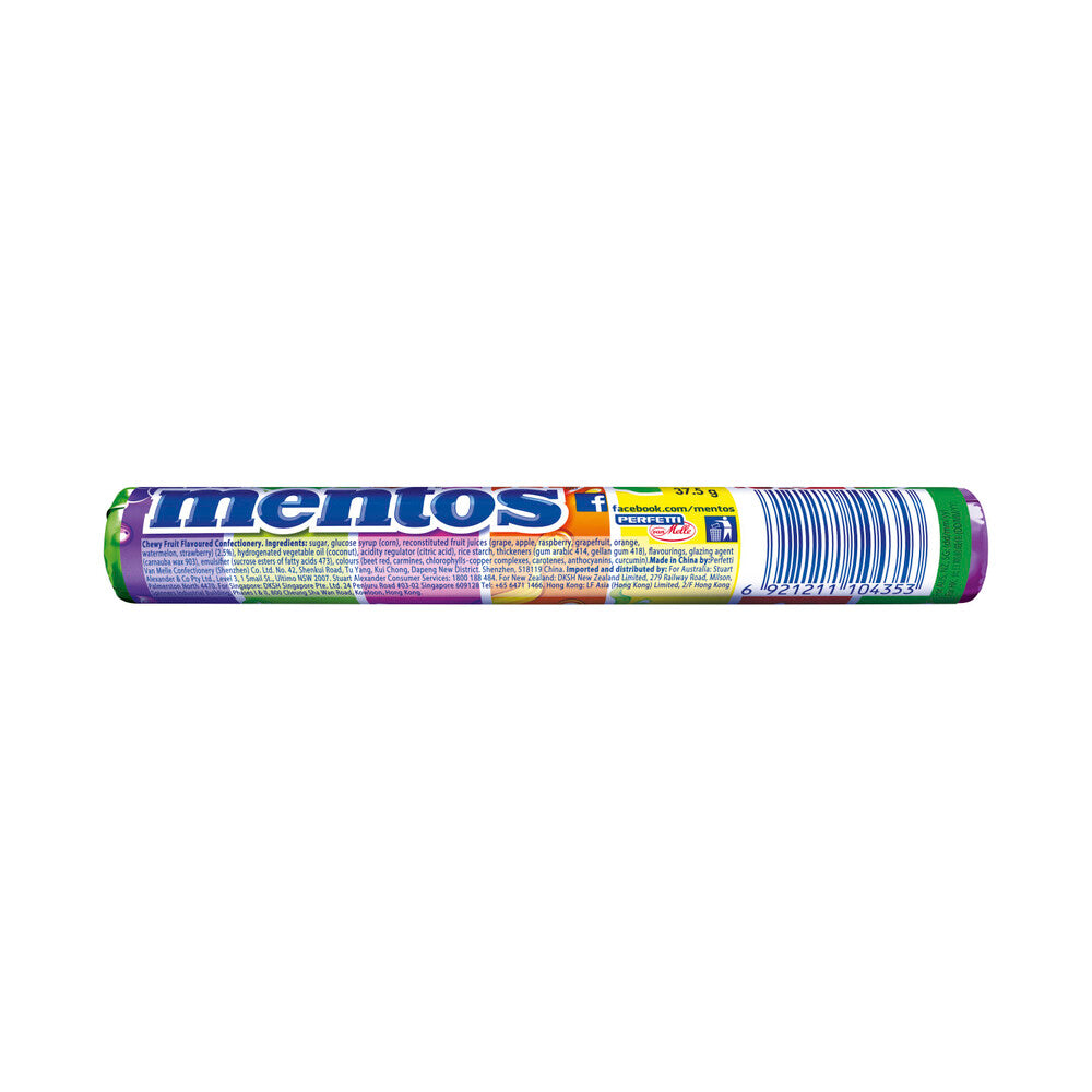 Mentos Rainbow Roll - 37.5g