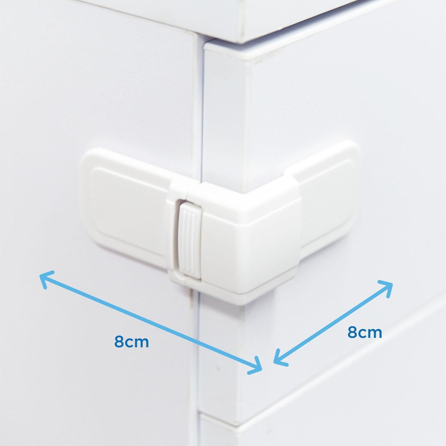 Perma Child Safety Corner Drawer Locks - 4 Pack