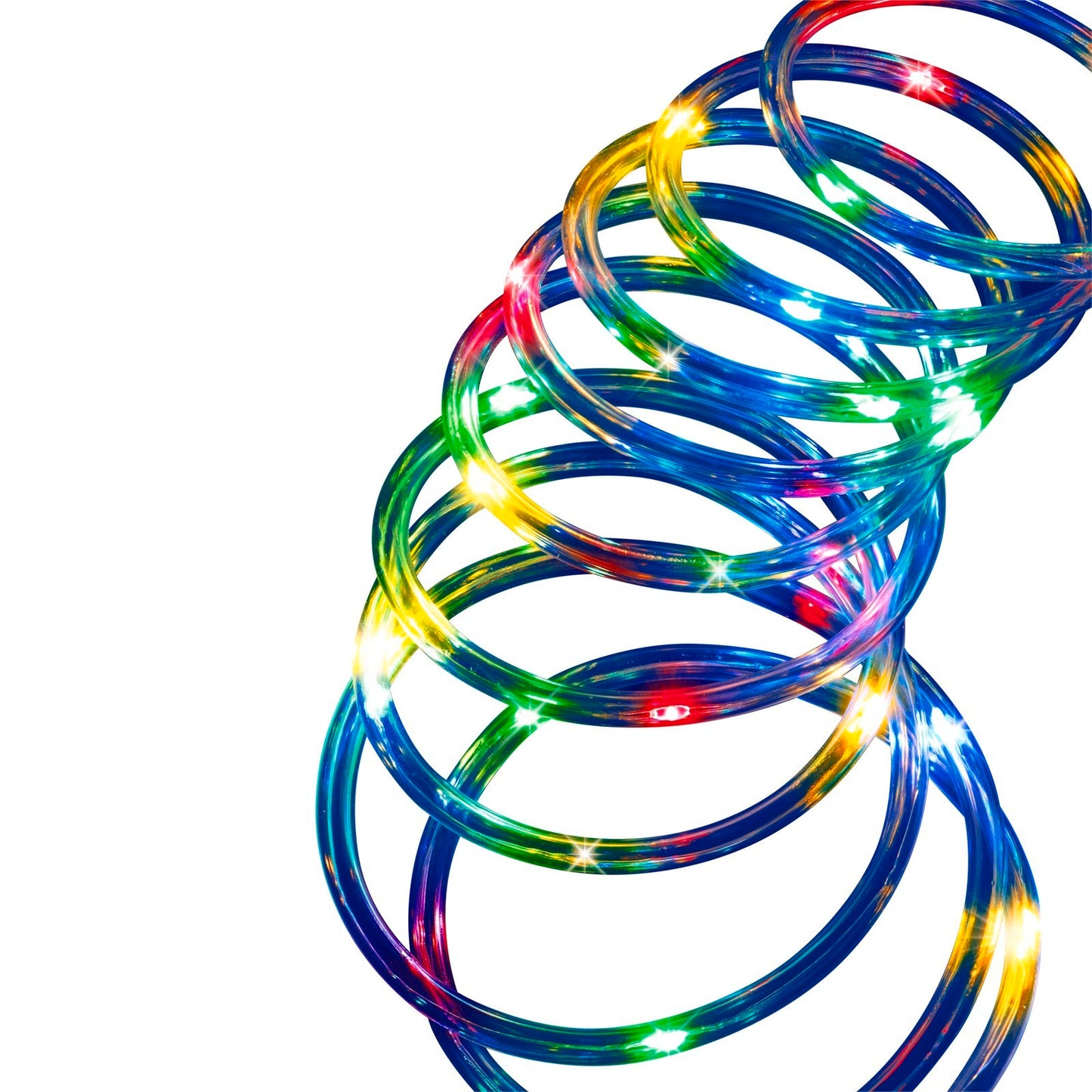 Arlec Coloured Solar Powered Thin LED Rope Light - 10m
