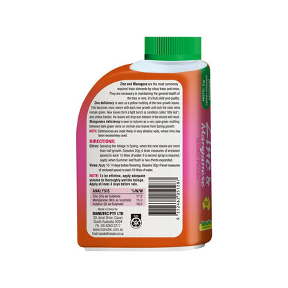 Manutec Zinc Manganese Soluble Powder - 500g - Water Soluble - Safe for Vegetables