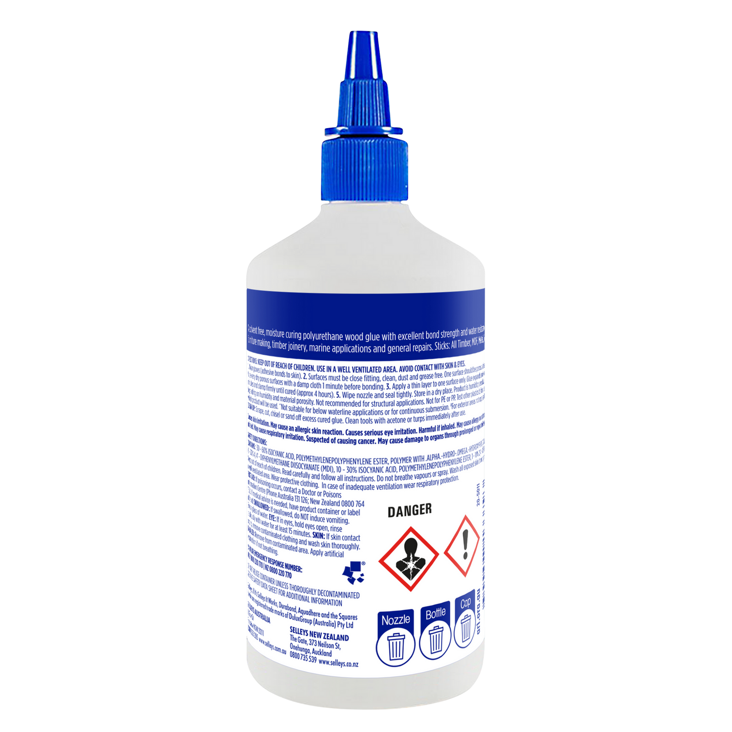 Selleys Aquadhere Polyurethane Wood Glue - 250ml