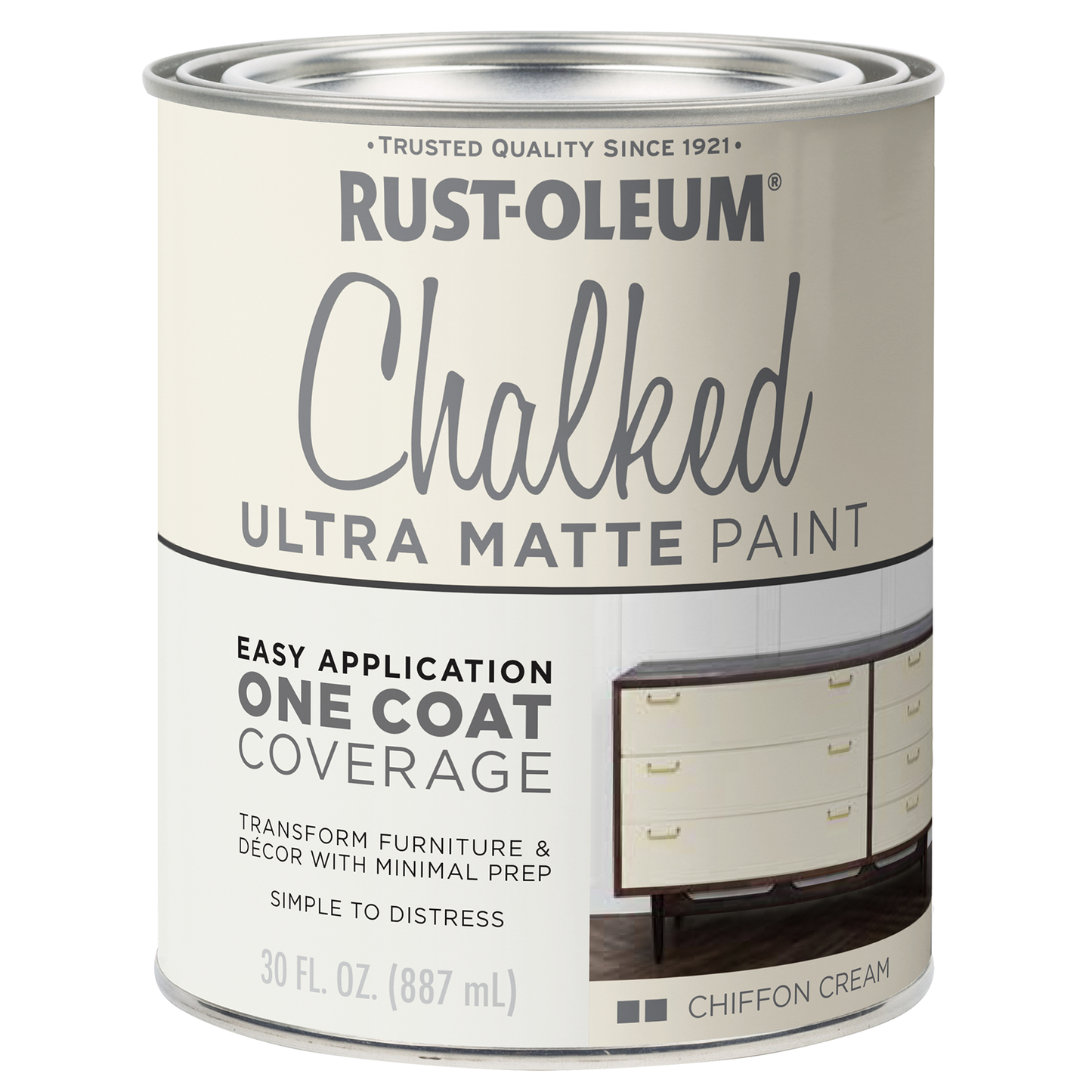 Rust Oleum Chalked Paint - 887ml - Chiffon Cream