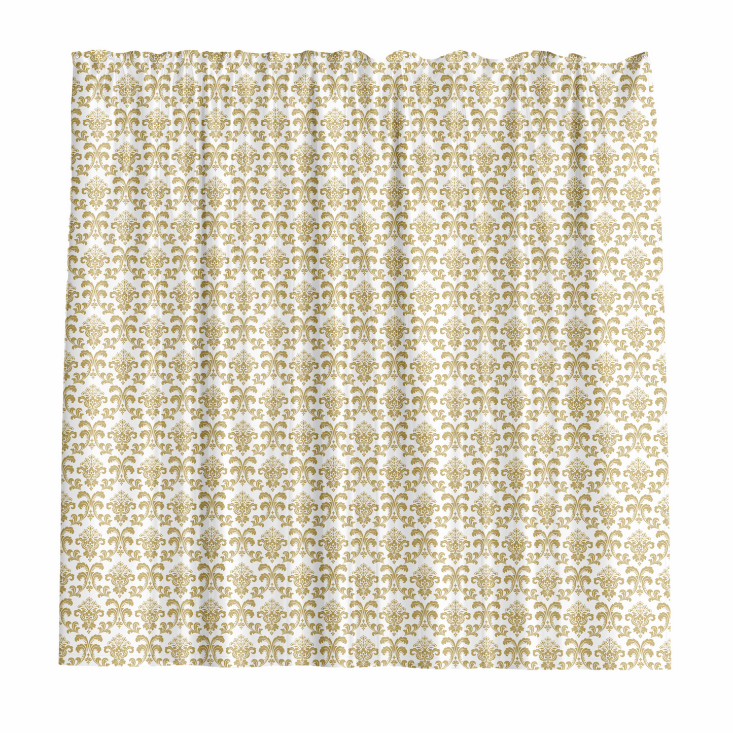 Barelli Shower Curtain - Fleur De Lis Gold - 180 x 180cm