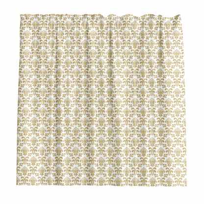 Barelli Shower Curtain - Fleur De Lis Gold - 180 x 180cm