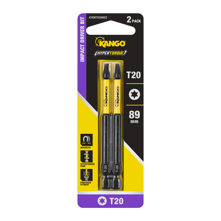 Kango Impact Driver Bits 89mm T20 2 Pack