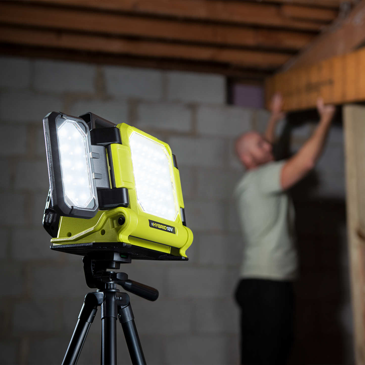 Ryobi Hybrid Panel Light - 2500 Lumens