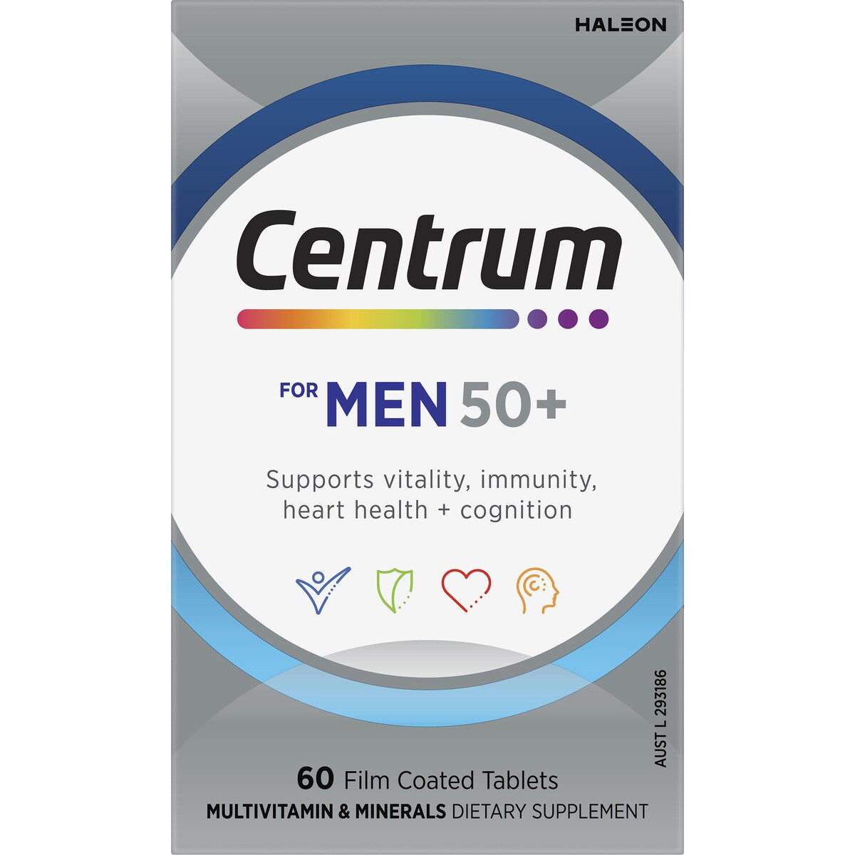 Centrum Men 50+ Daily Multivitamin Supplements 60 pack