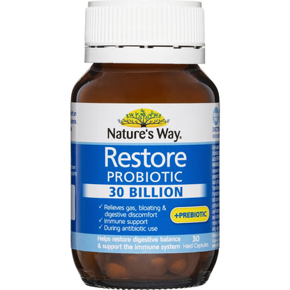 Natures Way Restore Probiotic 30 Billion 30 pack