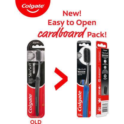Colgate Toothbrush Slim Soft Charcoal Infused Each