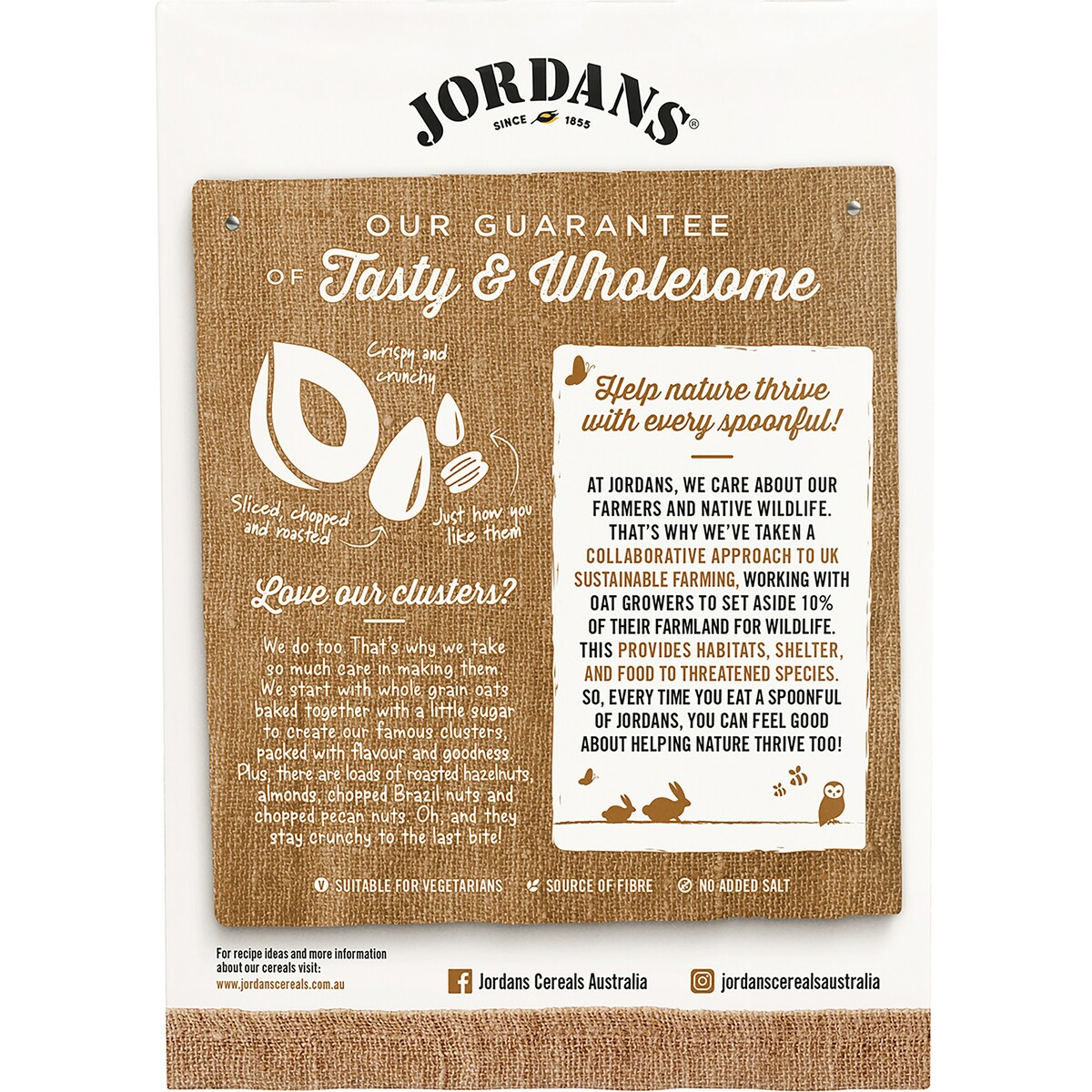Jordans Chunky Nut Crispy Oat Clusters 500g