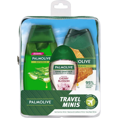 Palmolive Travel Pack Minis Shampoo Conditioner & Bodywash Each