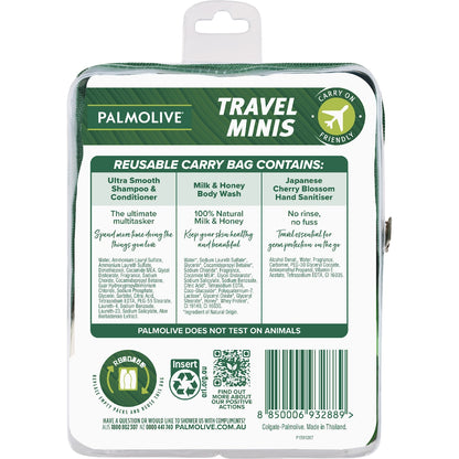 Palmolive Travel Pack Minis Shampoo Conditioner & Bodywash Each