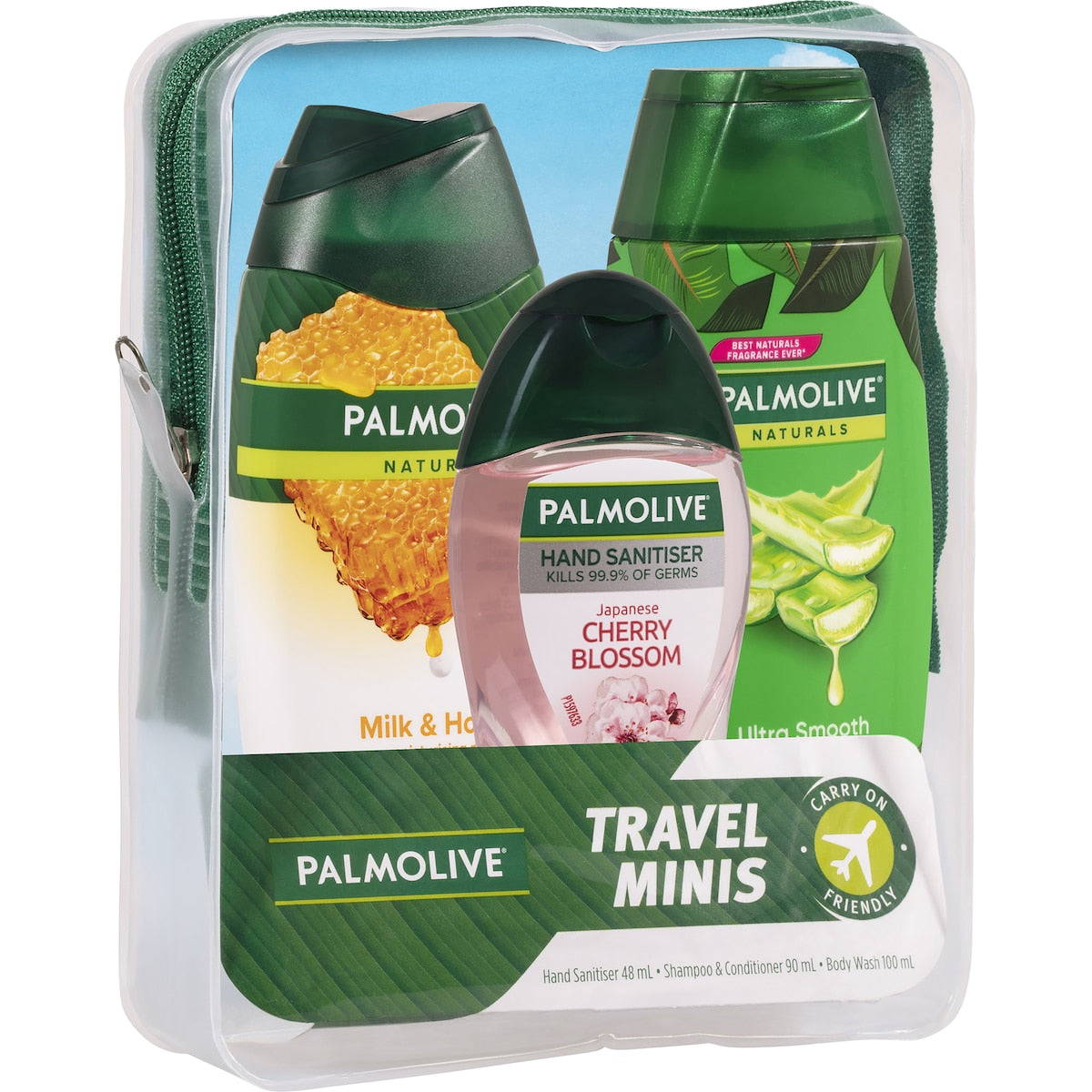 Palmolive Travel Pack Shampoo, Conditioner & Bodywash Each
