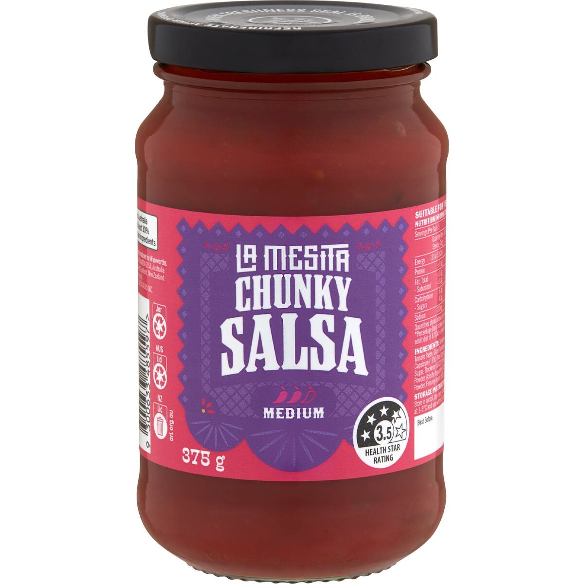 La Mesita Chunky Salsa Medium 375g