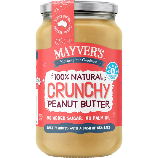 Mayver's Crunchy Peanut Butter 375g