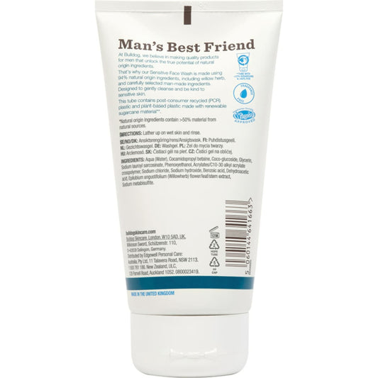 Bulldog Skincare Sensitive Face Wash 150ml