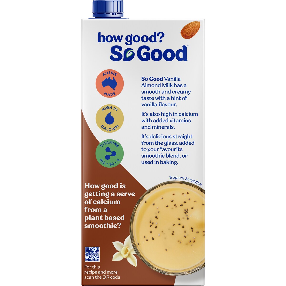Sanitarium So Good Almond Vanilla Milk 1l