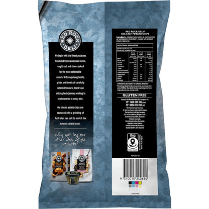 Red Rock Deli Potato Chips Sea Salt 165g