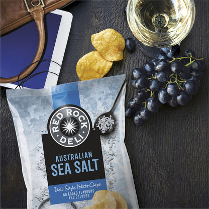 Red Rock Deli Potato Chips Sea Salt 165g