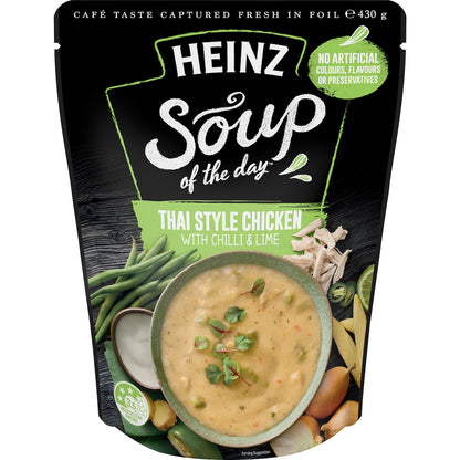 Heinz Soup Of The Day Thai Style Chicken & Chilli Pouch 430g