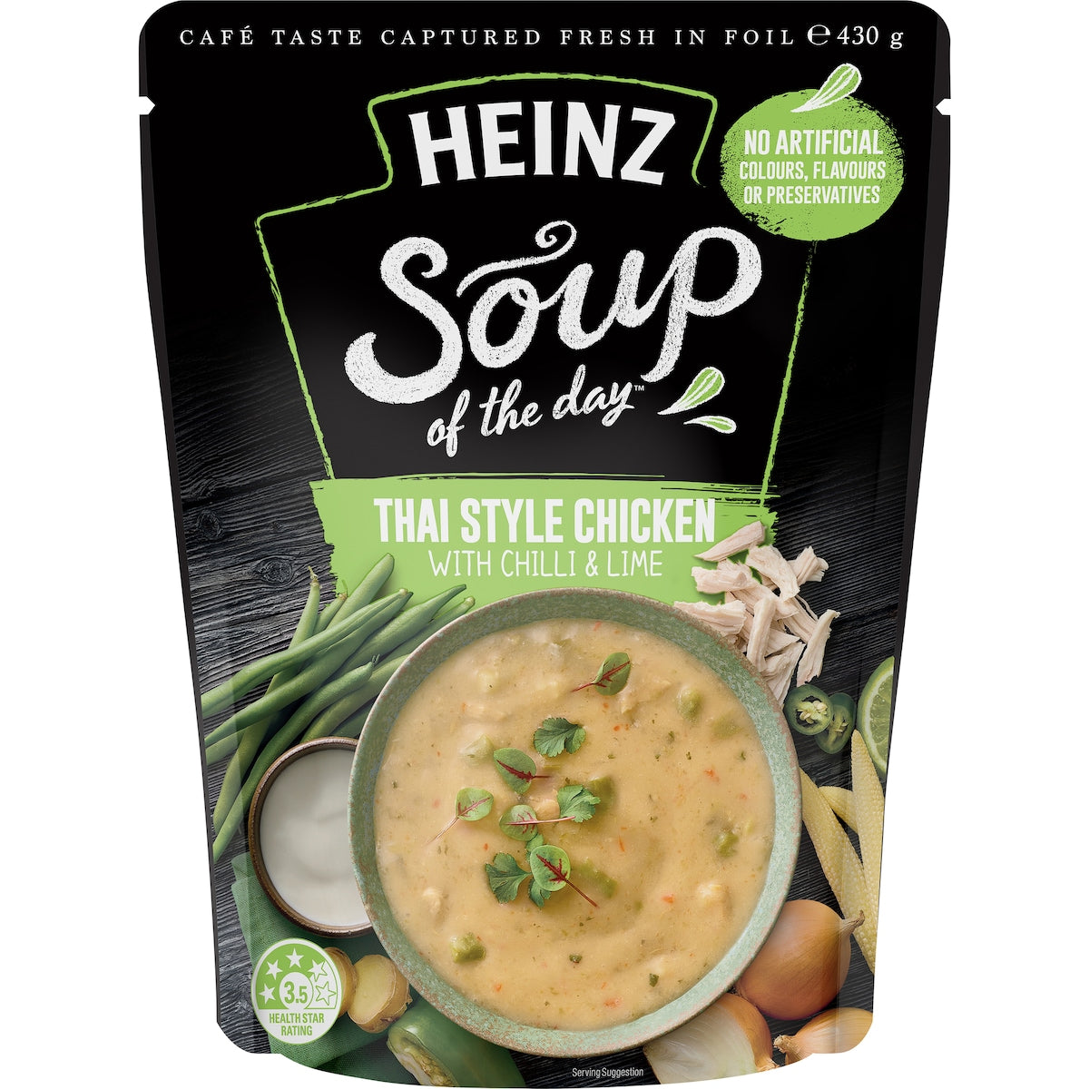 Heinz Soup Of The Day Thai Style Chicken & Chilli Pouch 430g