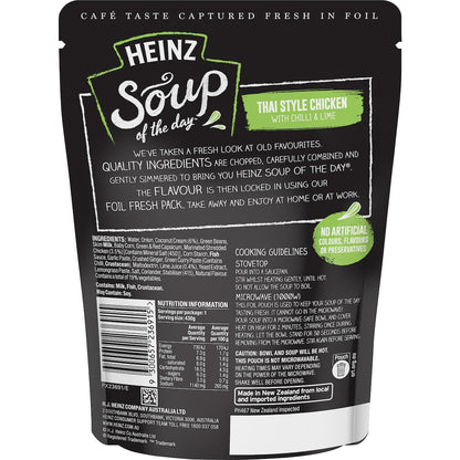 Heinz Soup Of The Day Thai Style Chicken & Chilli Pouch 430g