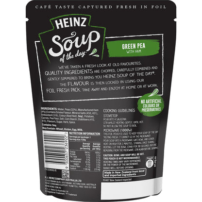 Heinz Soup Of The Day Green Pea With Ham Pouch 430g