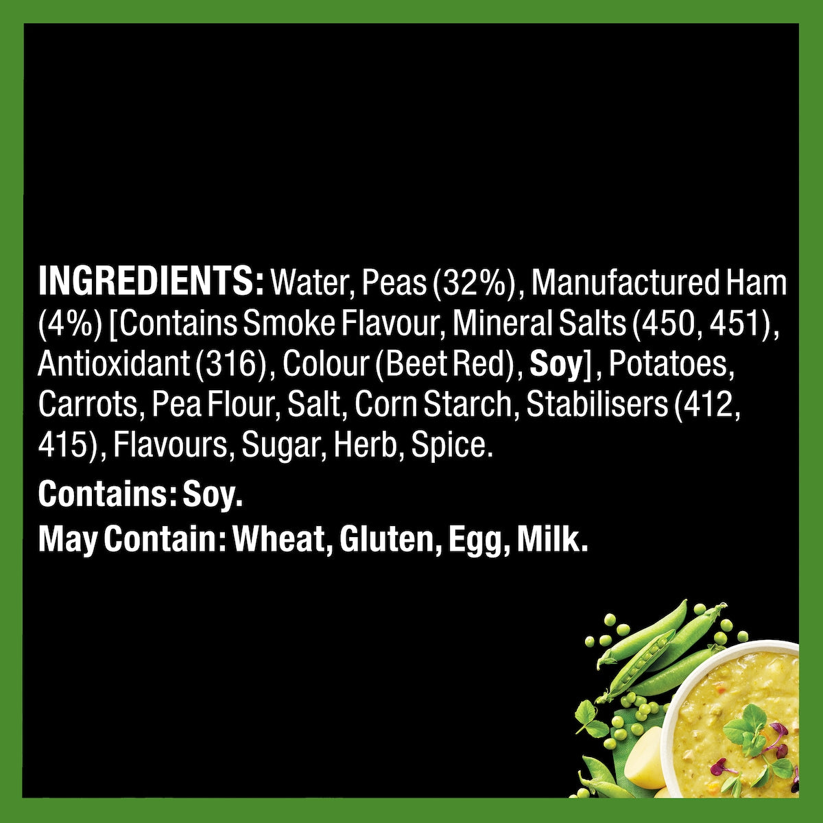 Heinz Soup Of The Day Green Pea With Ham Pouch 430g