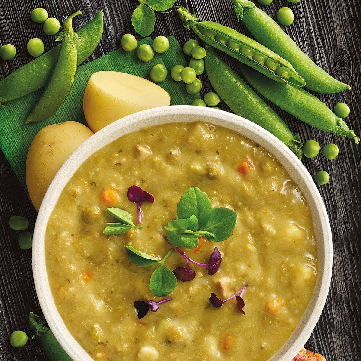 Heinz Soup Of The Day Green Pea With Ham Pouch 430g