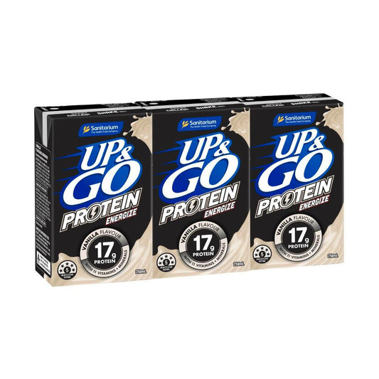 Sanitarium Up&go Energize Vanilla 3x250ml - 750mL