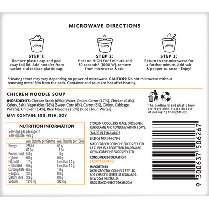 La Zuppa Microwave Soup Chicken Noodle 420g