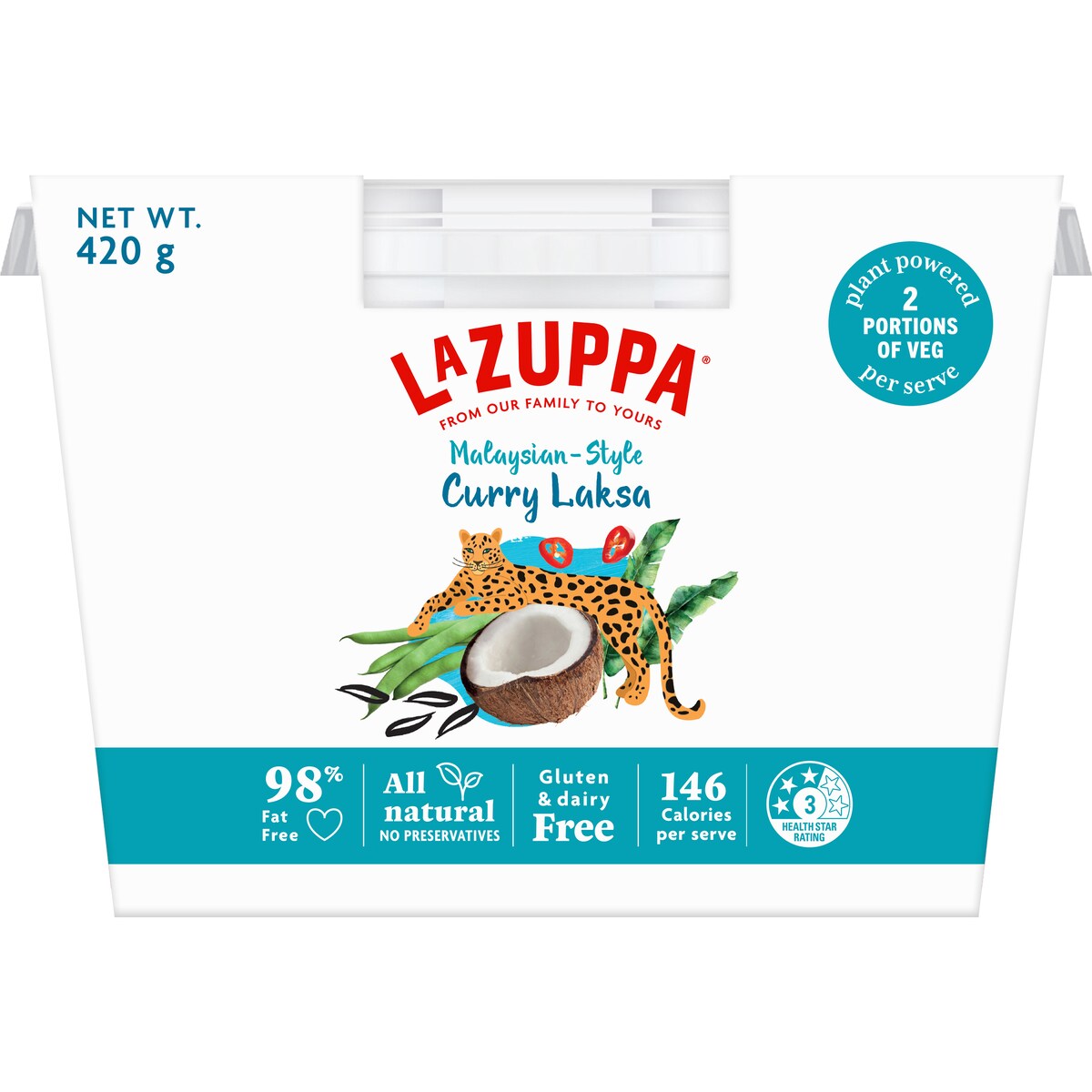 La Zuppa Microwave Soup Thai Style Curry Laksa 420g