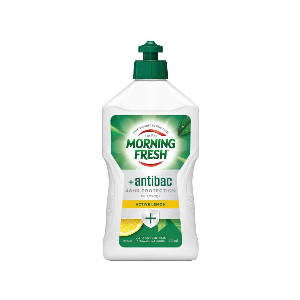 Morning Fresh Dishwashing Liquid Antibacterial Active Lemon - 350mL