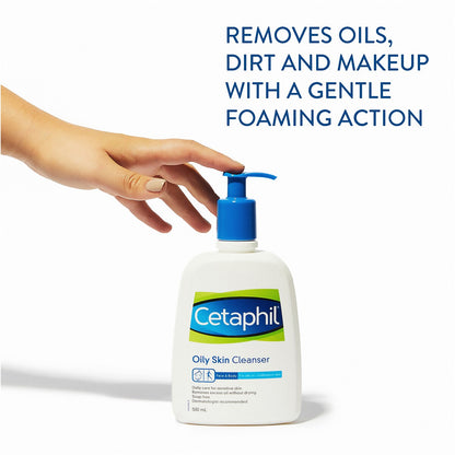 Cetaphil Oily Skin Cleanser, Oily & Combination Skin 500ml