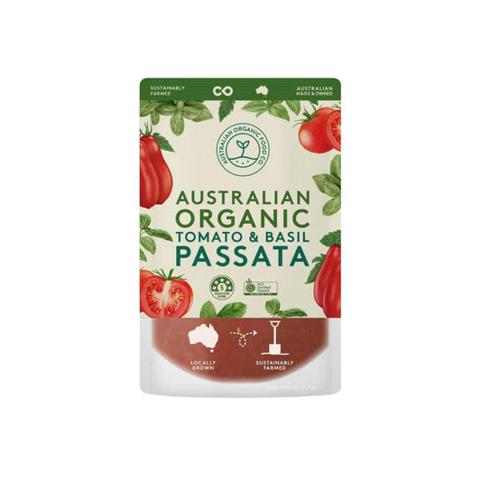 Australian Organic Food CO Tomato & Basil Passata - 500g