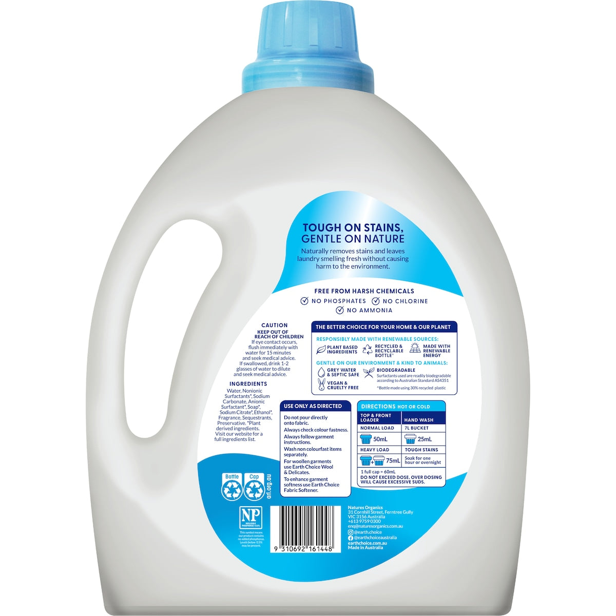 Earth Choice Top & Front Loader Liquid 4L