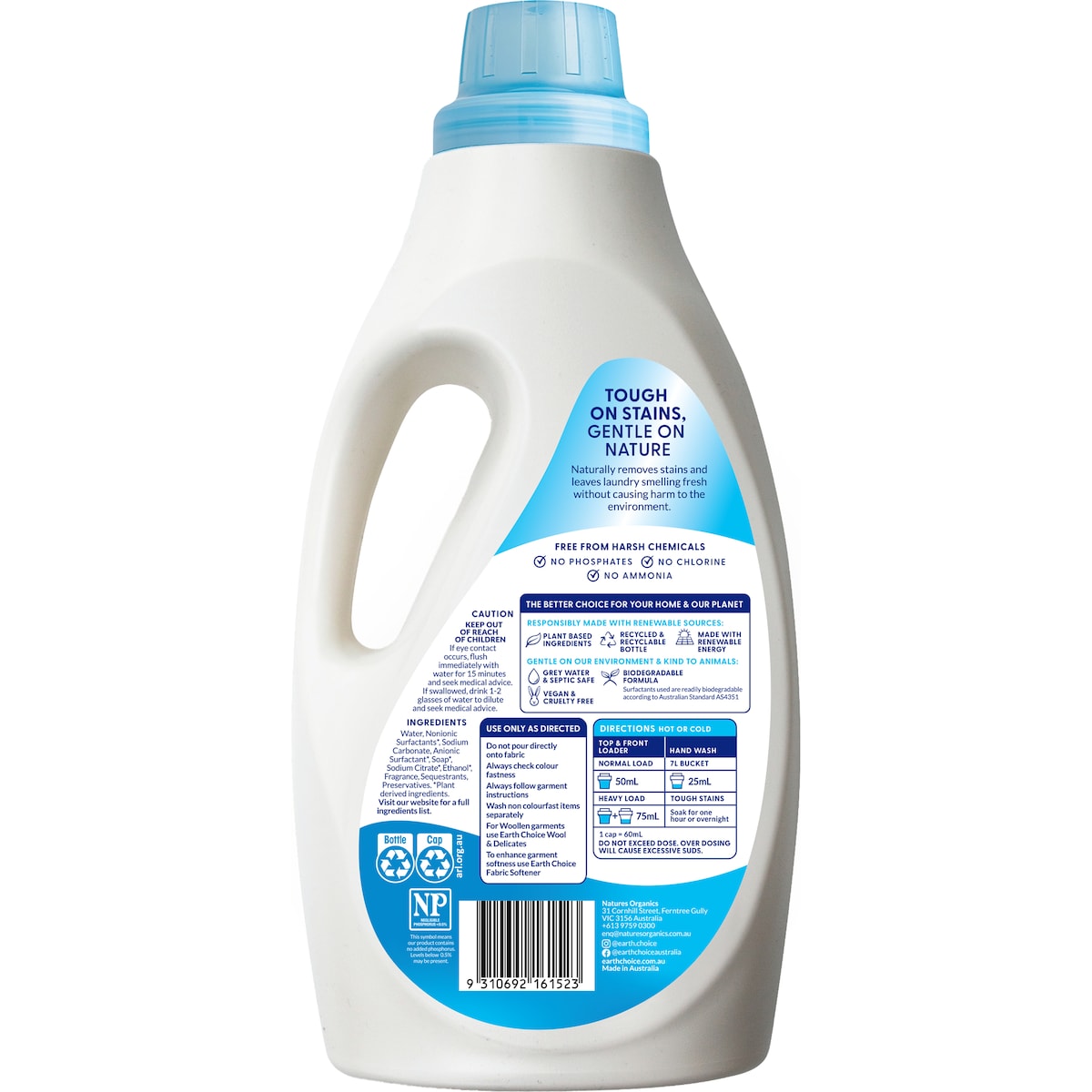 Earth Choice Top & Front Loader Liquid 2L