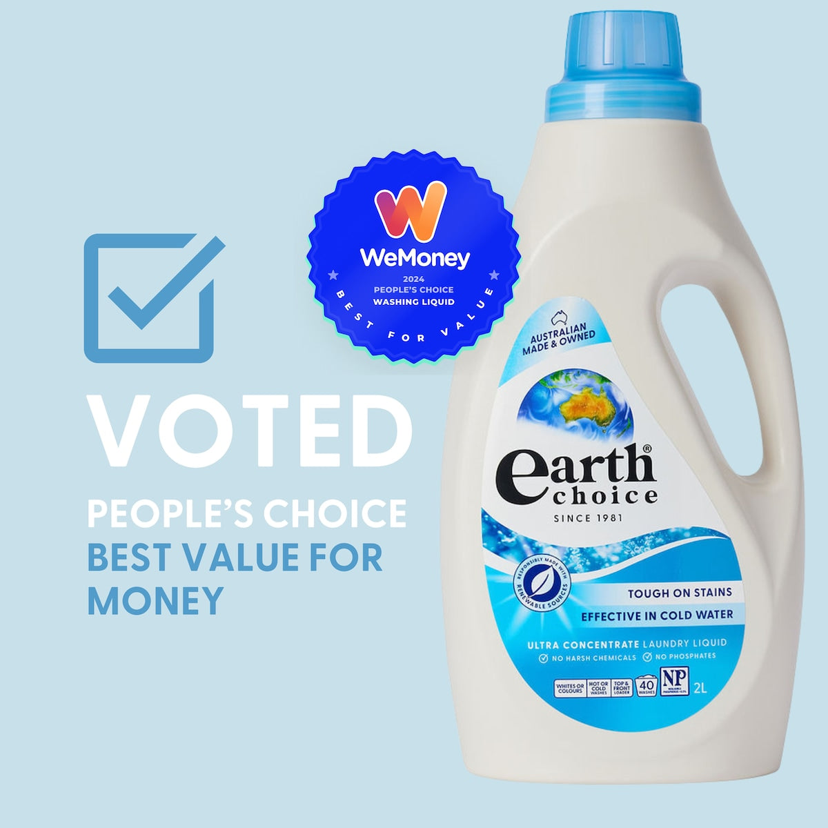 Earth Choice Top & Front Loader Liquid 2L