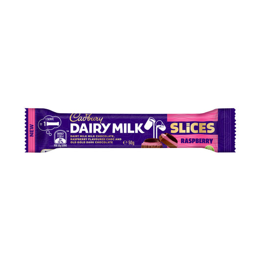 Cadbury Raspberry Slice Chocolate Bar - 50g
