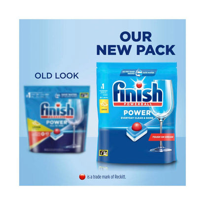 Finish Power Dishwashing Tablets Lemon Sparkle - 40 pack