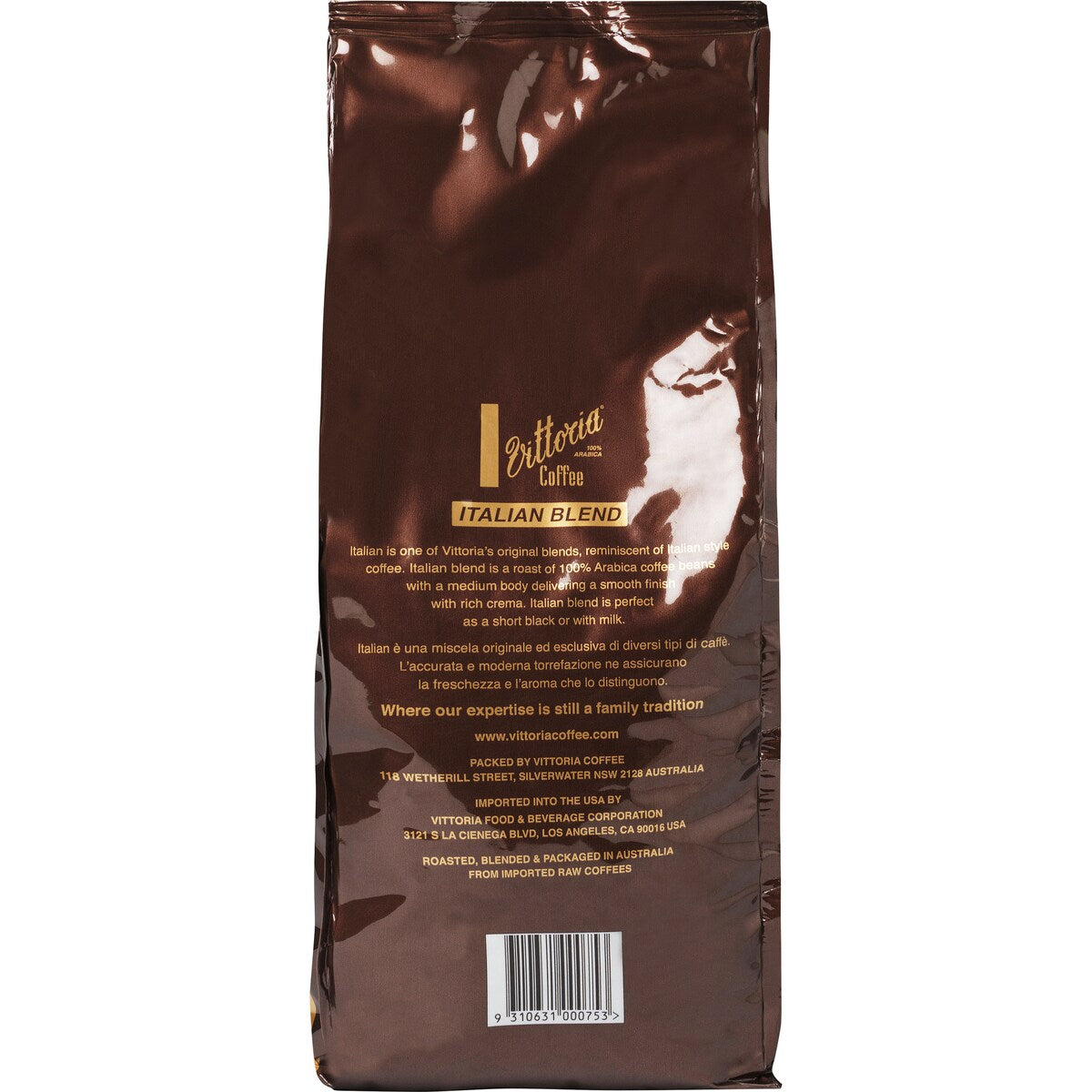 Vittoria Italian Coffee Beans 1kg