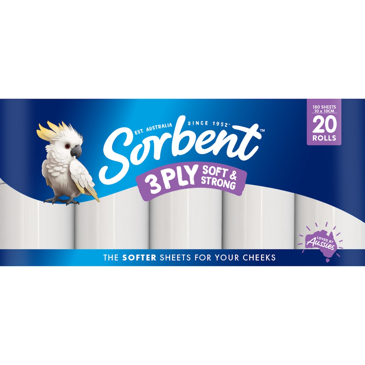 Sorbent Soft & Strong 3 Ply Toilet Paper 20 Pack