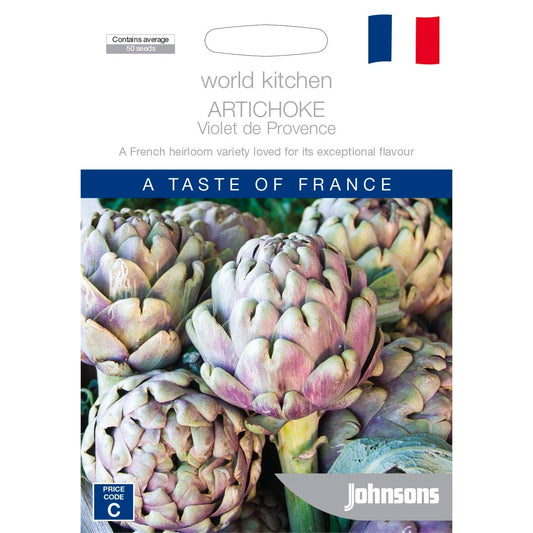 Johnsons Artichoke Violet De Provence Seeds - 95mm