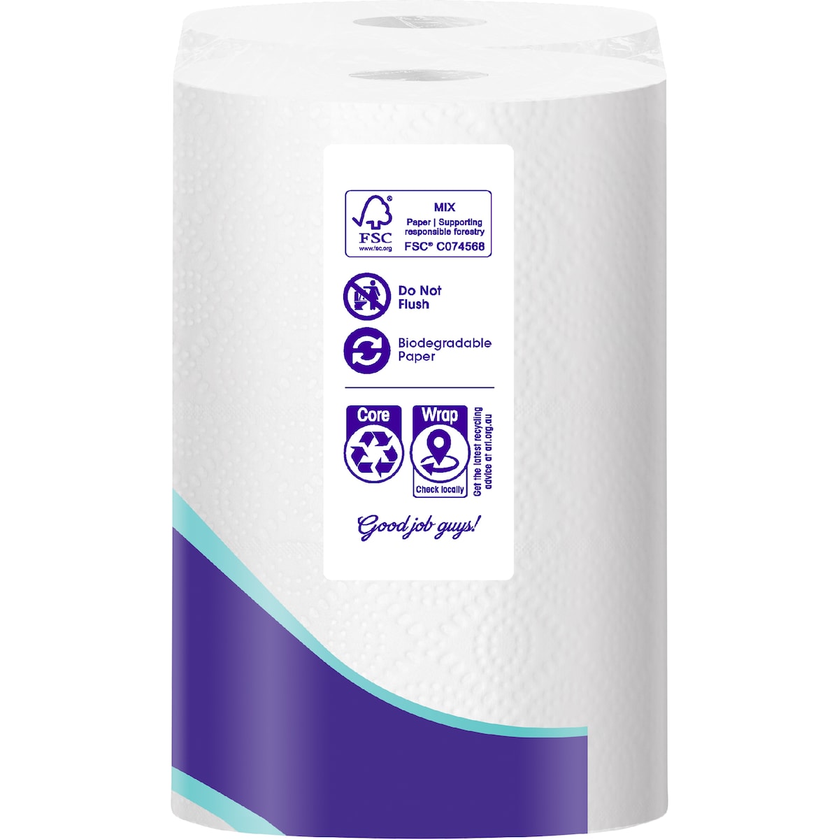 Quilton Tuffy Triple Length Paper Towel 2 X 180 Pack