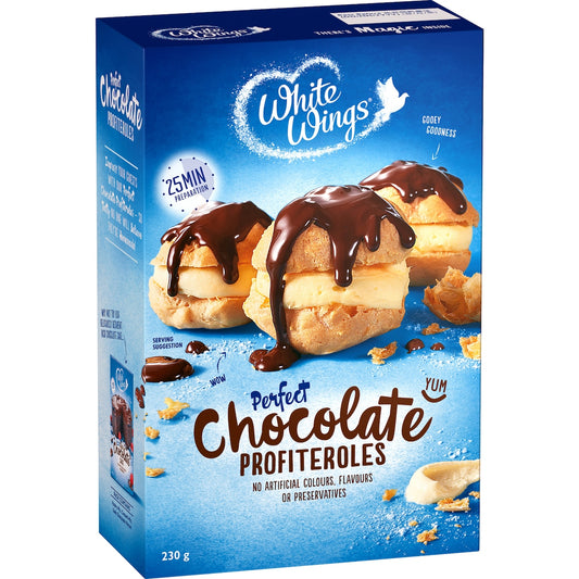 White Wings Dessert Mix Chocolate Profiteroles 230g